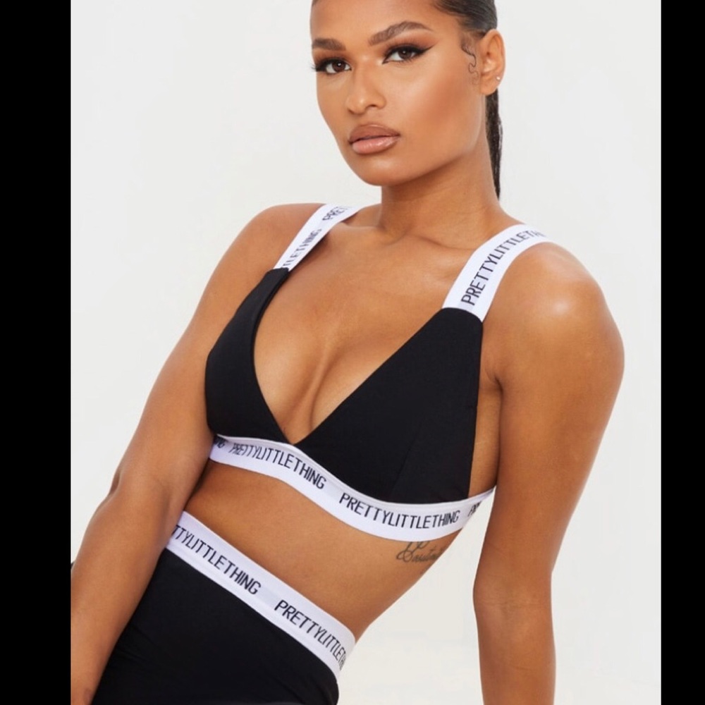 BRAND NEW PLT BLACK COTTON BRALETTE